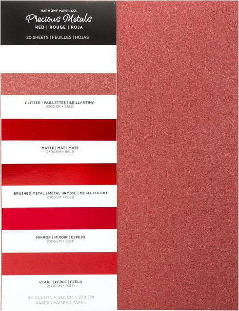 RED PAPER PACK 20/PKG